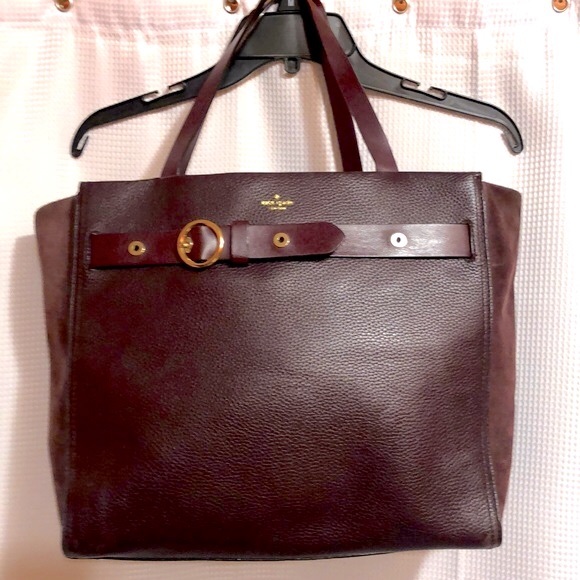 Kate Spade/ large Tote Bag/ Plum - Picture 1 of 14